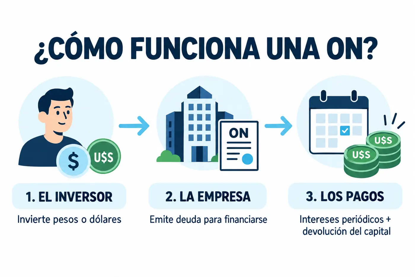 Cómo funciona una Obligación Negociable para el inversor